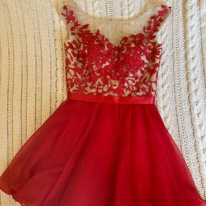 Sherri Hill Red Prom dress